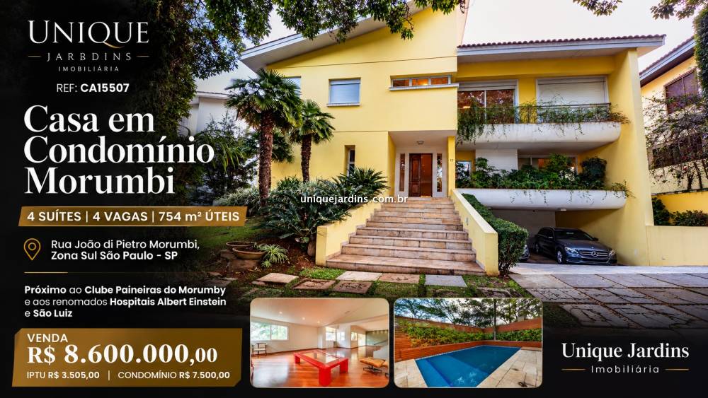 Casa em Condomínio venda Morumbi - Referência CA15507