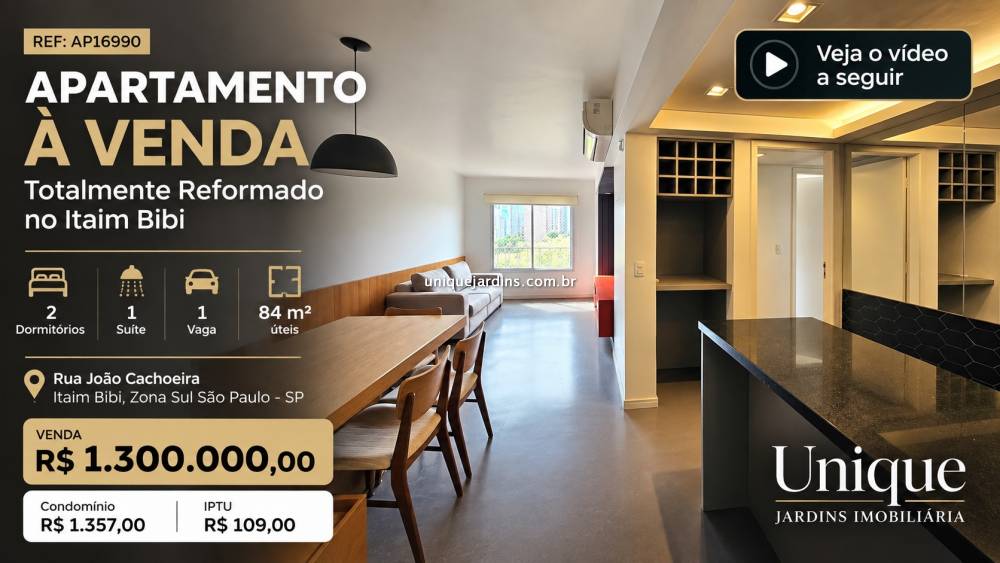 Apartamento venda Itaim Bibi - Referência AP16990